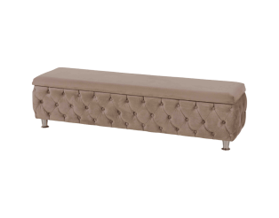 Banc Madrid tissu beige 160 cm