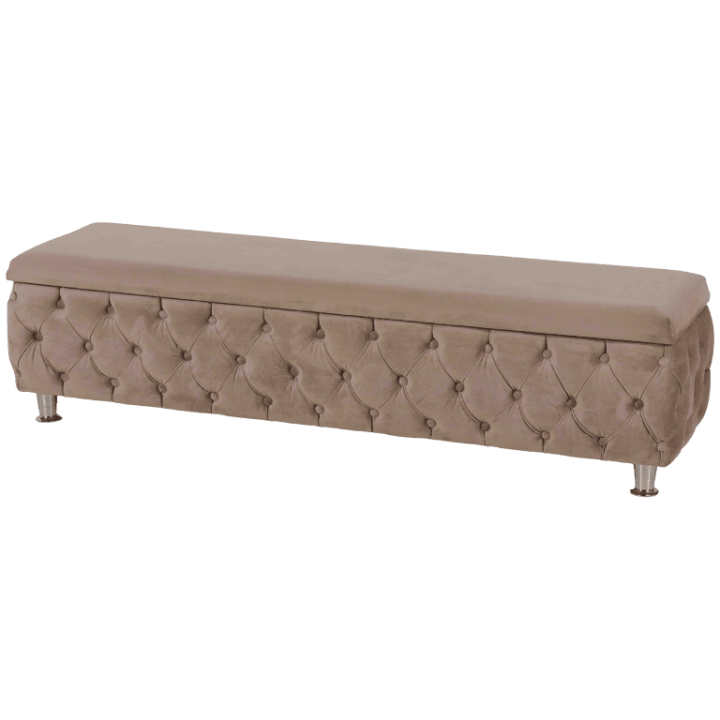 Banc Madrid tissu beige 160 cm