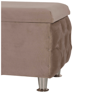 Banc Madrid tissu beige 160 cm