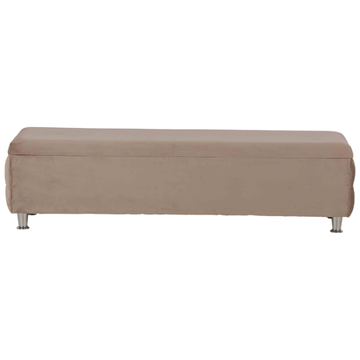 Banc Madrid tissu beige 160 cm