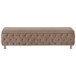 Banc Madrid tissu beige 160 cm