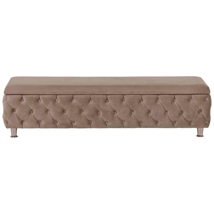 Banc Madrid tissu beige 160 cm