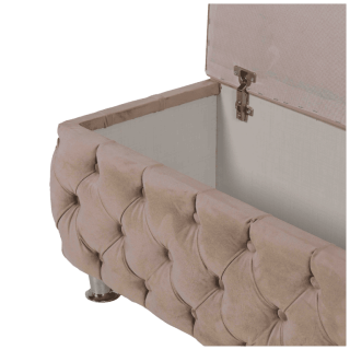 Banc Madrid tissu beige 160 cm