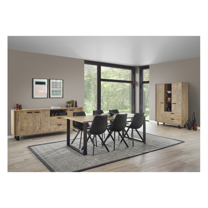 Como - Salle à manger dressoir + table +  meuble de rangement