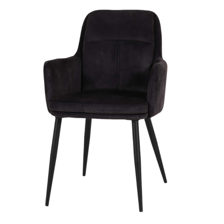 Chaise avec accoudoir Donna 3825 - Goldy anthracite