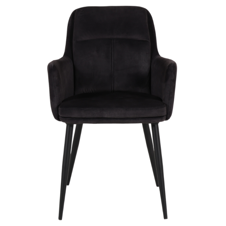 Chaise avec accoudoir Donna 3825 - Goldy anthracite