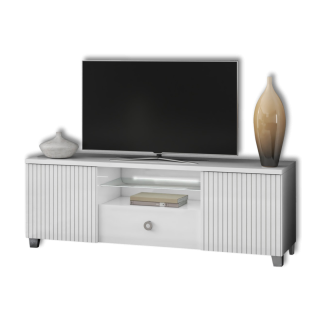 Meuble TV Elite blanc laqué