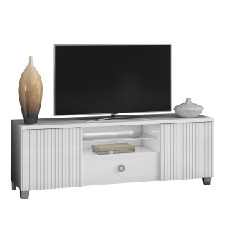 Meuble TV Elite blanc laqué