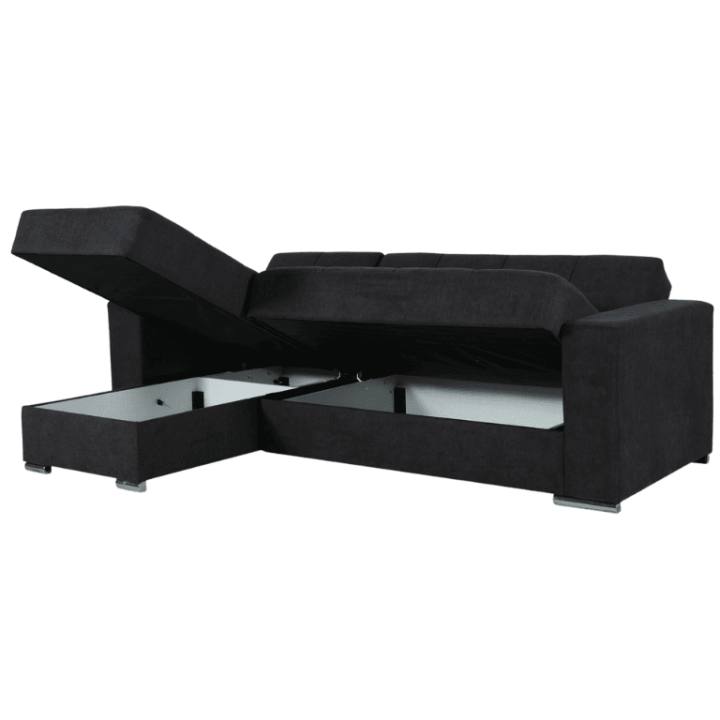 Salon d'angle  convertible Modena anthracite