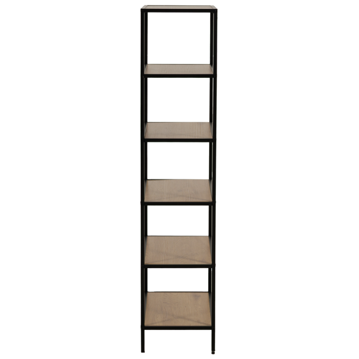 Etagère Book Shelf 6P noir/mélaminé