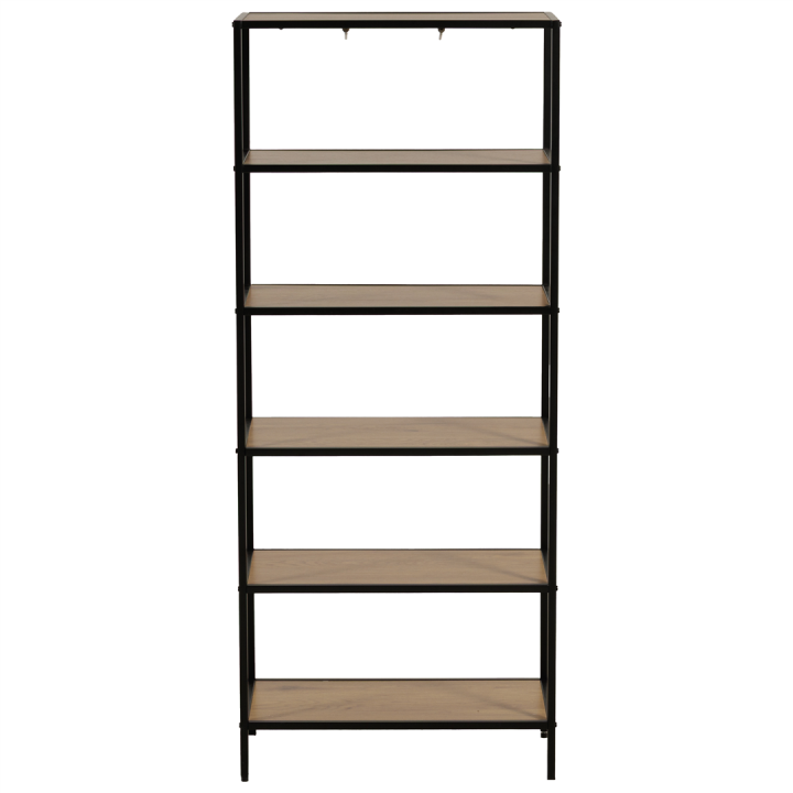 Etagère Book Shelf 6P noir/mélaminé