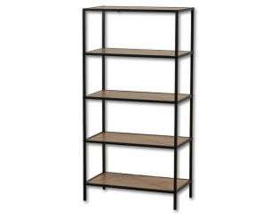 Etagère Book Shelf 5P noir/mélaminé
