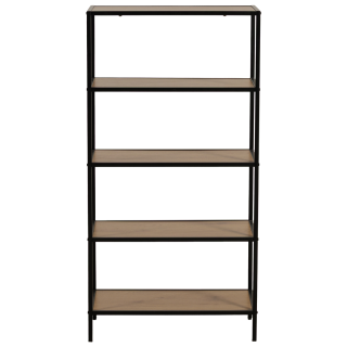 Etagère Book Shelf 5P noir/mélaminé