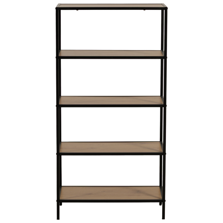 Etagère Book Shelf 5P noir/mélaminé