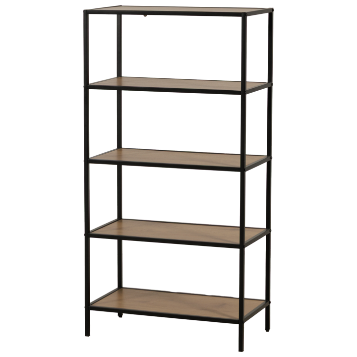 Etagère Book Shelf 5P noir/mélaminé