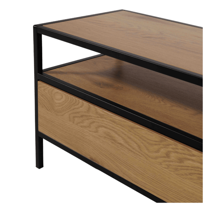 Meuble TV Stand melamine/noir