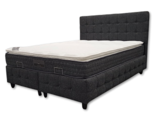 Lit coffre 160x200 Saray gris