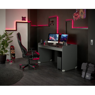 Bureau Kellon gris foncé