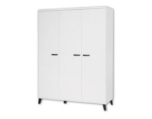 Garde robe 3 portes Evy1 blanc