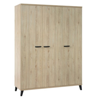 Garde robe 3 portes Evy2 chêne printemps