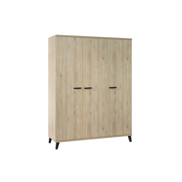 Garde robe 3 portes Evy2 chêne printemps
