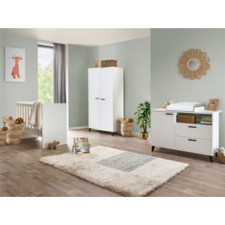 Chambre bébé compléte Evy blanc