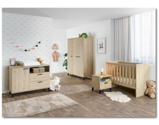 Chambre bébé compléte Evy chêne printemps