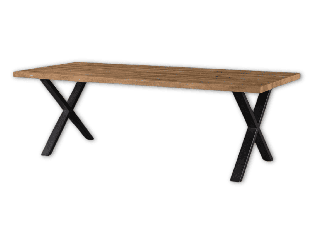 Table fixe 200 cm piétement en X Samuel