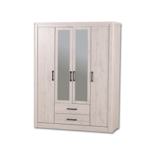 Armoire 4 portes Olivos rome whitewash