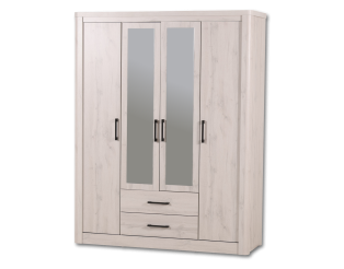 Armoire 4 portes Olivos rome whitewash
