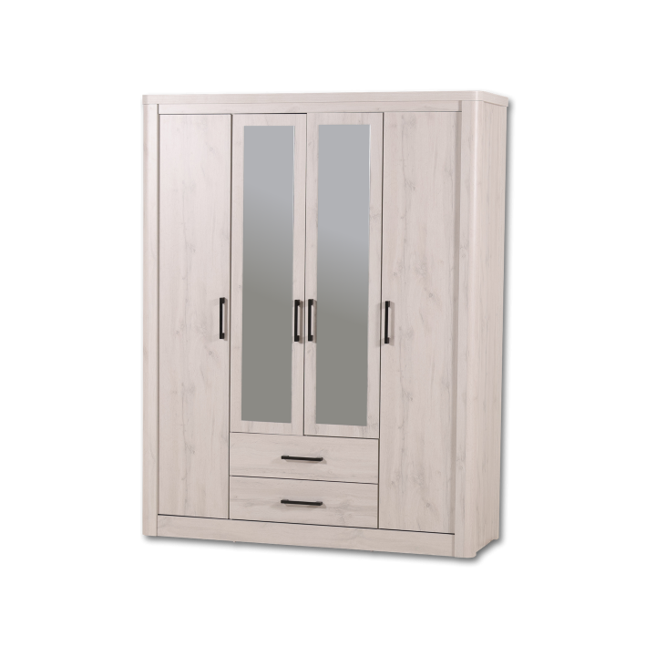 Armoire 4 portes Olivos rome whitewash