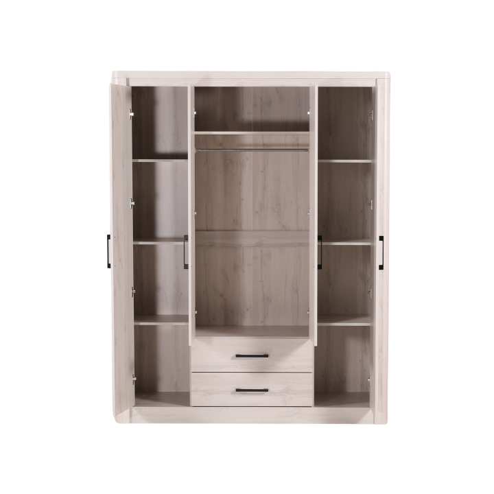 Armoire 4 portes Olivos rome whitewash