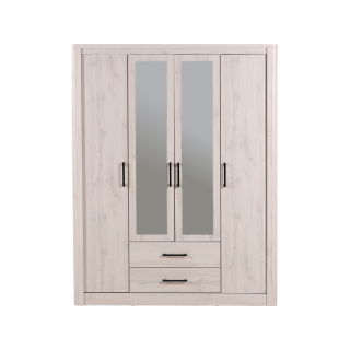 Armoire 4 portes Olivos rome whitewash