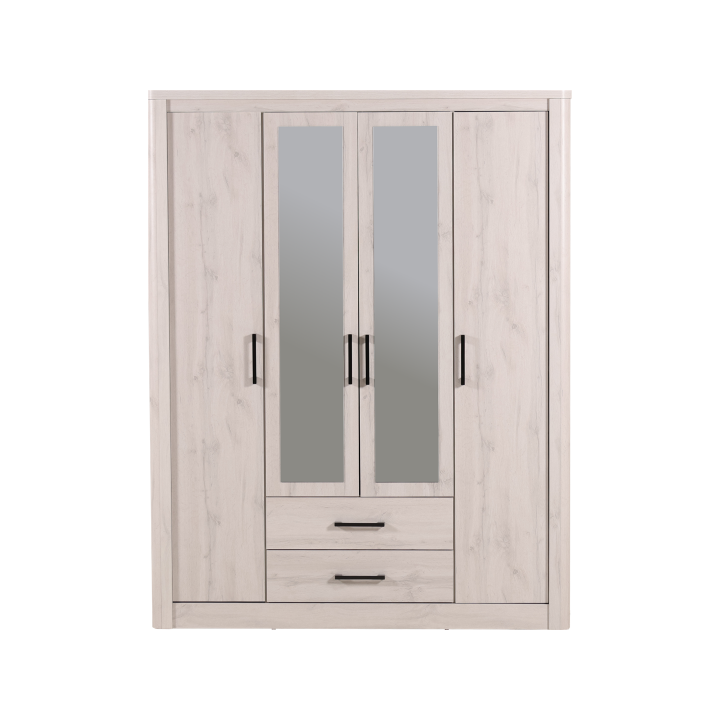 Armoire 4 portes Olivos rome whitewash
