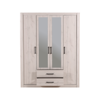 Armoire 4 portes Olivos rome whitewash