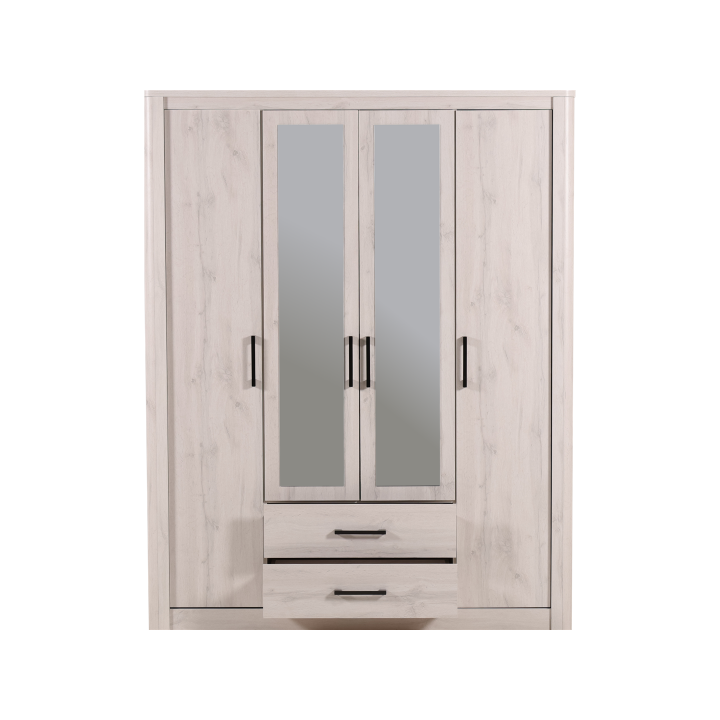 Armoire 4 portes Olivos rome whitewash