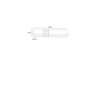 Killarney étagère murale 120 cm KQLB02L