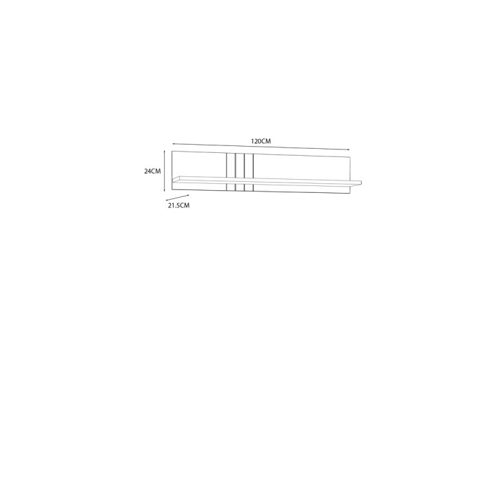 Killarney étagère murale 120 cm KQLB02L