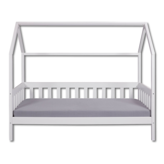 Lit cabane 90x200 Funky blanc (sans sommier)