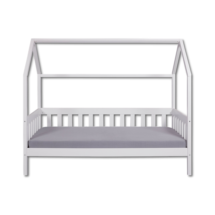 Lit cabane 90x200 Funky blanc (sans sommier)