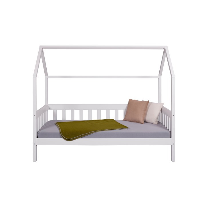 Lit cabane 90x200 Funky blanc (sans sommier)