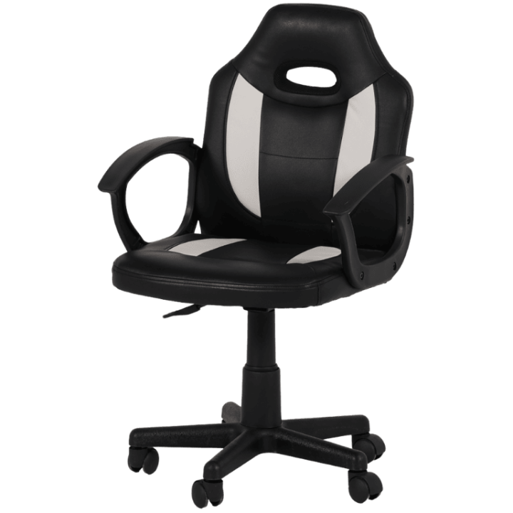 Chaise de burea Lana noir/blanc
