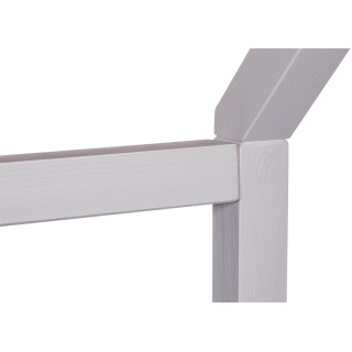 Lit cabane 90x200 Funky blanc (avec sommier)