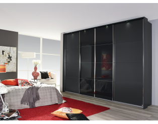 Armoire 4 portes Syncrono gris métal