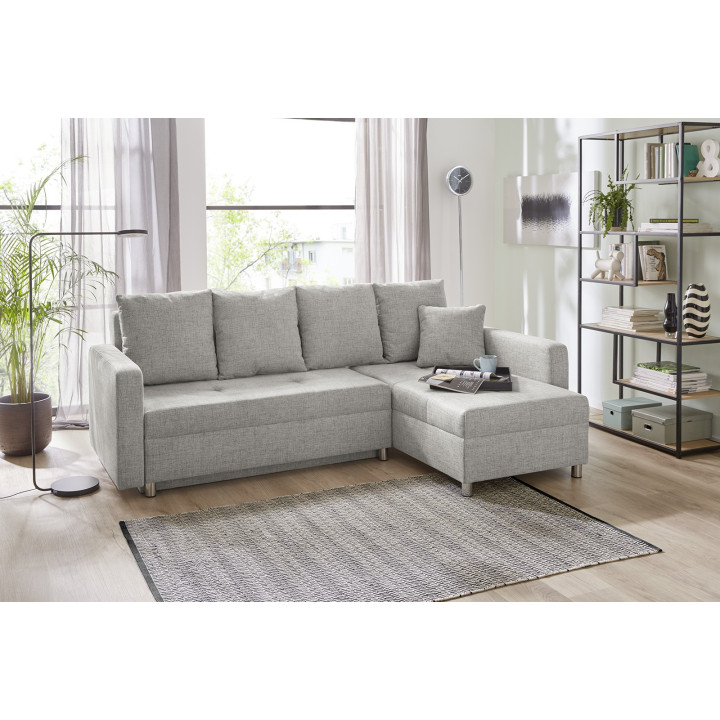 Canapé convertible Kappeln gris/beige