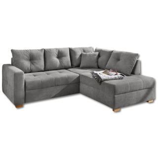 Salon d'angle convertible Heidelberg gris