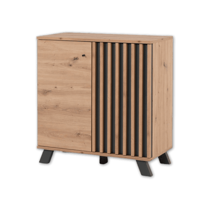Commode Medan 01D chêne artisan/anthracite