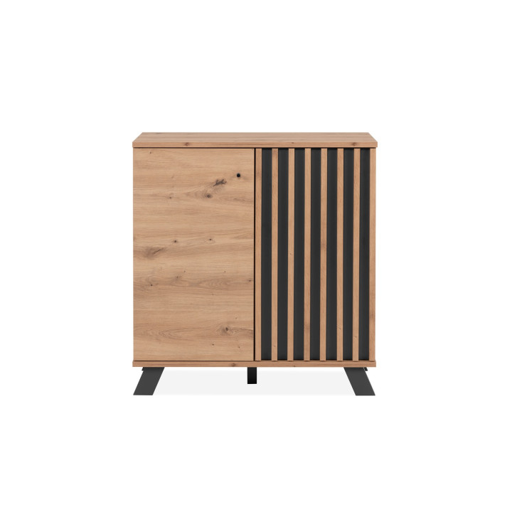 Commode Medan 01D chêne artisan/anthracite