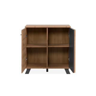 Commode Medan 01D chêne artisan/anthracite