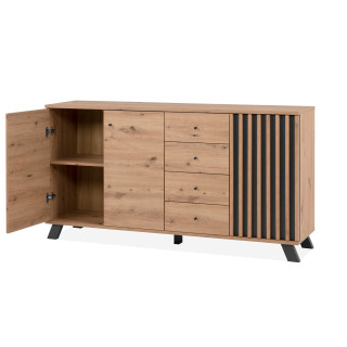Enfilade Medan 51C chêne artisan/anthracite